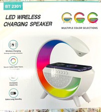 Led Wireless Charging Speaker With Multiple Color Selections Extra Long Standb