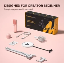 MAONO USB Microphone, 192KHZ/24Bit Plug & Play PC Computer Podcast Condenser