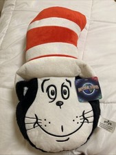 Rare Dr. Seuss Universal Studios Cat In The Hat Head Pillow Plush 17"