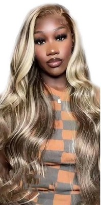 NWT~MOTOWN TRESS FLIP Wig RL27/6- Heat Resistant Fiber Full 20wig Ombre two tone