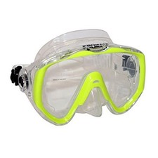 Ocean Owl Oversize Lens Mask Scuba Dive for Diving Snorkeling NEW Yellow