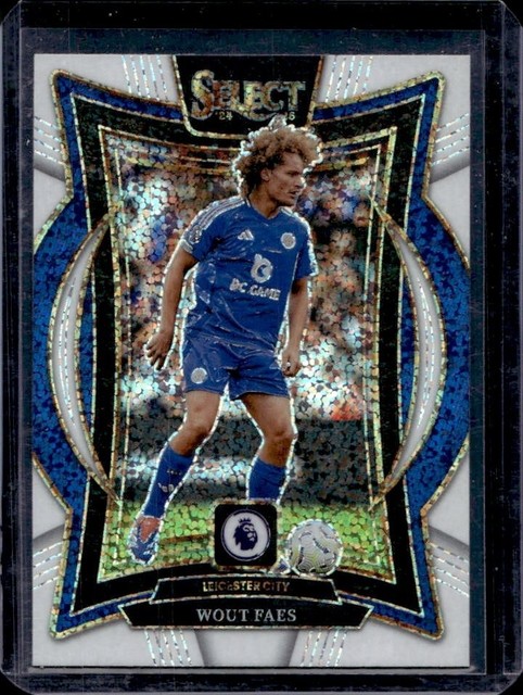 2024-25 Panini Select Premier League Wout Faes Terrace SSP White Sparkle #93 (A)