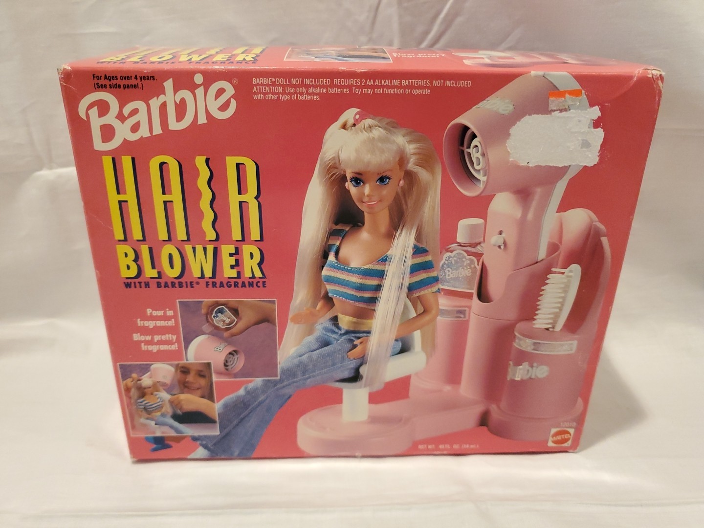 NOS NIB Vintage 1994 Barbie Mattel Hair Blower Dryer with Fragrance Sealed