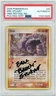 PSA Eric Stuart Signed Onix 42/112 FireRed & LeafGreen Reverse Holo Pokemon TCG
