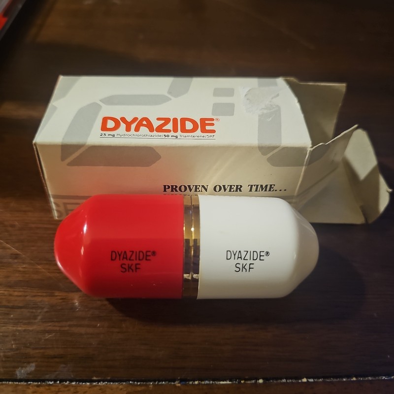 Dyazide Pill Travel Clock Pharmaceutical Rep