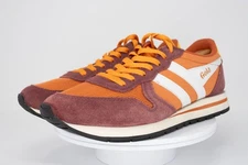 Gola Men's sneakers CMA592 Daytona Oranger Suede Leather (Size 9)