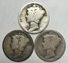 Photo of a 1918-D Mercury Dime from an eBay listing that sold on Jul 20, 2026
