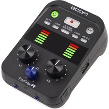 Zoom PodTrak P2 Dual USB Mic Recorder for Podcasters