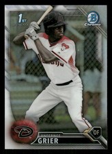 2016 Bowman Draft #BDC-11 Anfernee Grier Chrome Refractor Arizona Diamondbacks