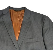 Jos. A. Bank Joseph Mens 42 Reg Slim Fit Wool Gray Pin Stripe Sport Coat Blazer
