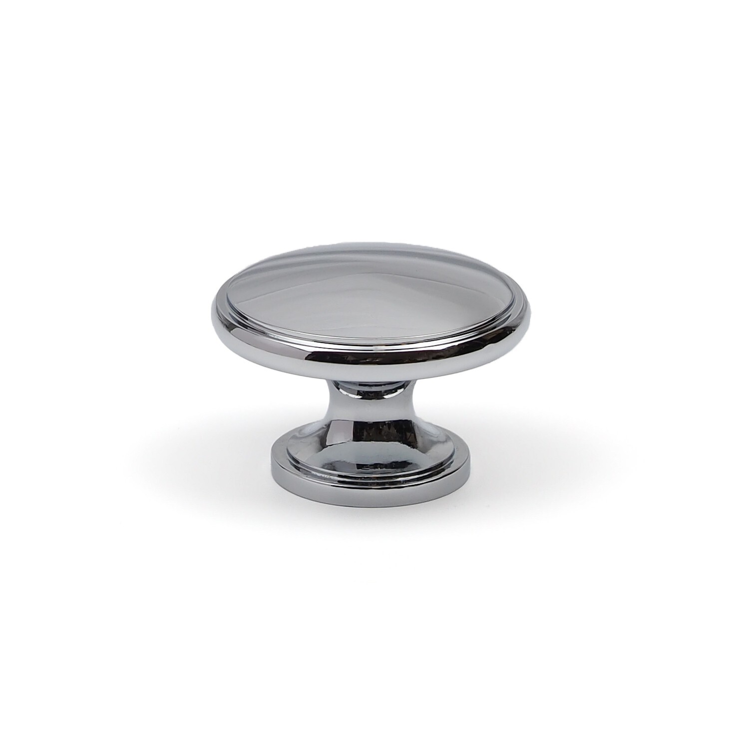 Polished Nickel Cabinet Knob 38mm Solid Round Cupboard Door Drawer Wardrobe Pull
