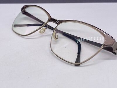 Lindberg Brille Damen grau Eckig Rechteckig große gläser Titan 9805 53