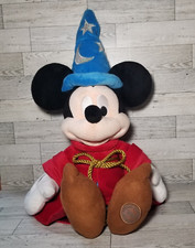 Mickey Mouse Plush 24" Fantasia Sorcerer Wizard Hat Stuffed Doll Disney Store