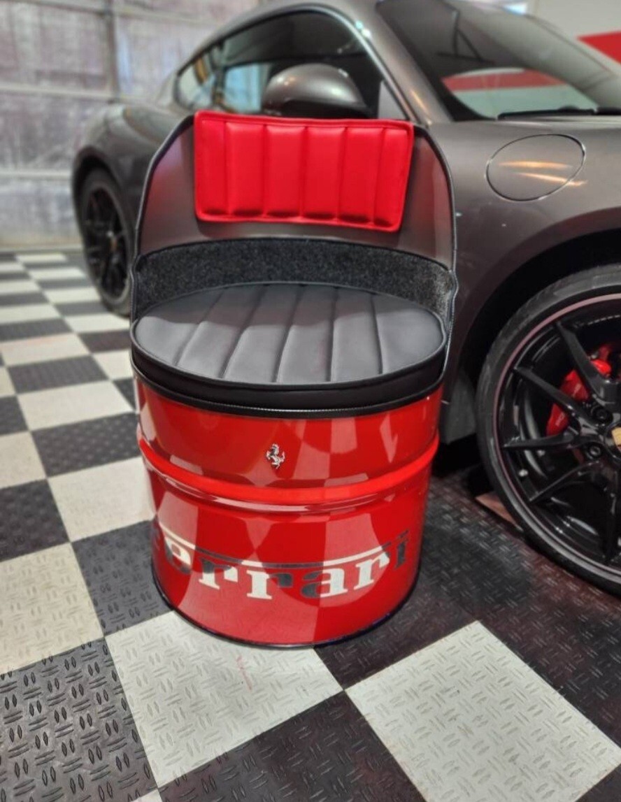 Ferrari Oil Drum Barrel Chair