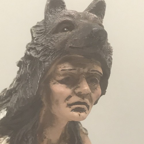 Ashley Bell Clock Decorative Wolfs Indian Theme Mantle Clock 8” Tested Works - Picture 4 of 12