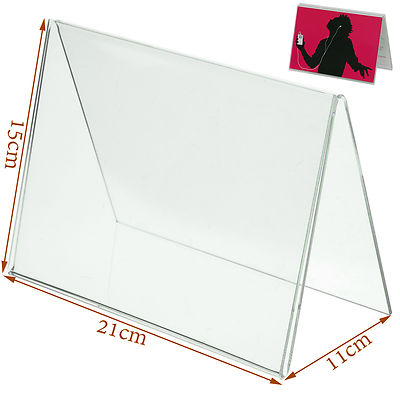 Neu Acryl Menü Show Karte Name Tisch Gedeck Display Zelt Ständer Halter