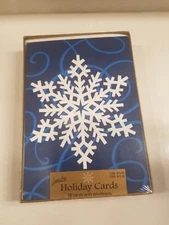 New Snowflake 18 Box Christmas Cards & Envelopes Image Arts 2G