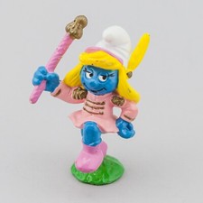 Puffetta Majorette stivali scettro ROSA - 1° edizione 1984  SMURFS vintage  Peyo
