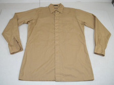 Vintage Casual Leisure Shirt Pierre Cardin Size L 70s Lite Brown 1 Pocket P Logo