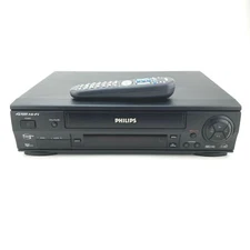 Philips VRB665 AT01 VCR Plus VHS Tape Player 4 Head HiFi With Remote Tested