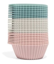 The Silicone Kitchen Reusable Silicone Baking Cup Silicone Muffin Liners for ...