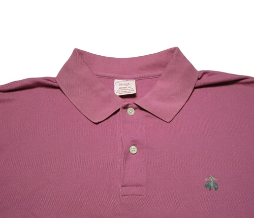 Brooks Brothers Men's Size - L Original Fit Solid Pink Golf Polo