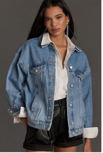 anthropologie pilcro Boyfriend denim jacket