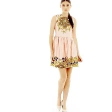 Joe Fresh Mock Two-Piece Print Princess Dress Juniors Size 8 New