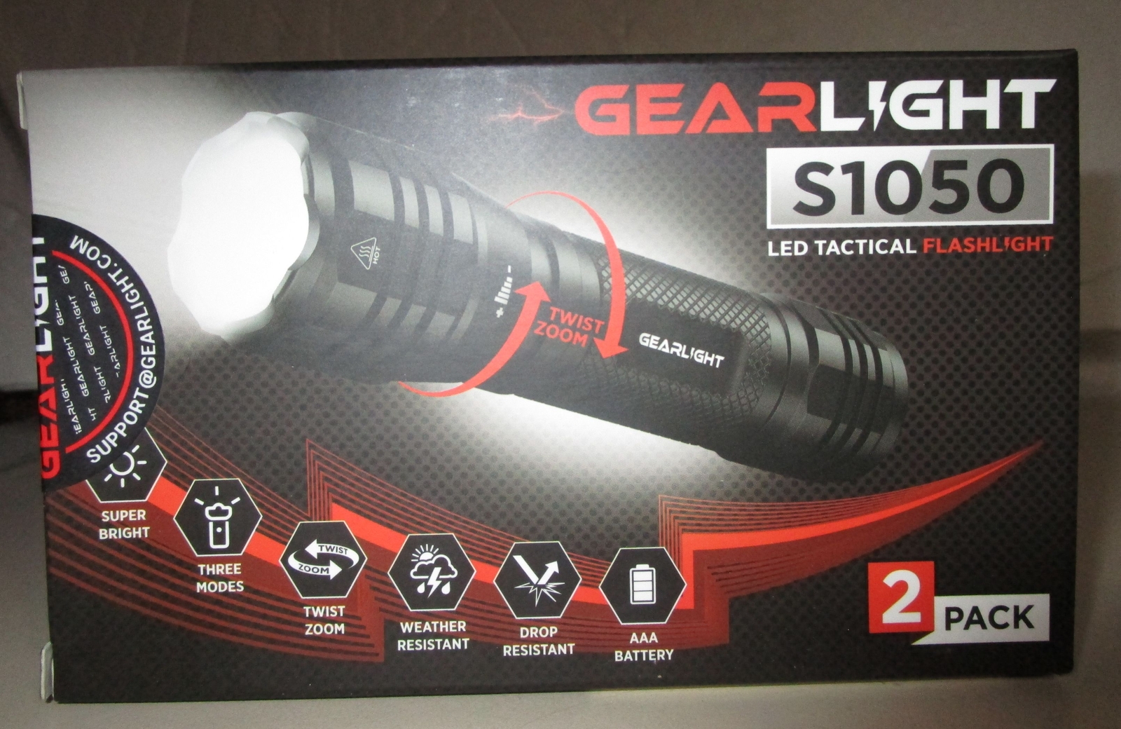 NEW GearLight S1050 LED Tactical Mini Flashlights 2pack 49.99 eBay