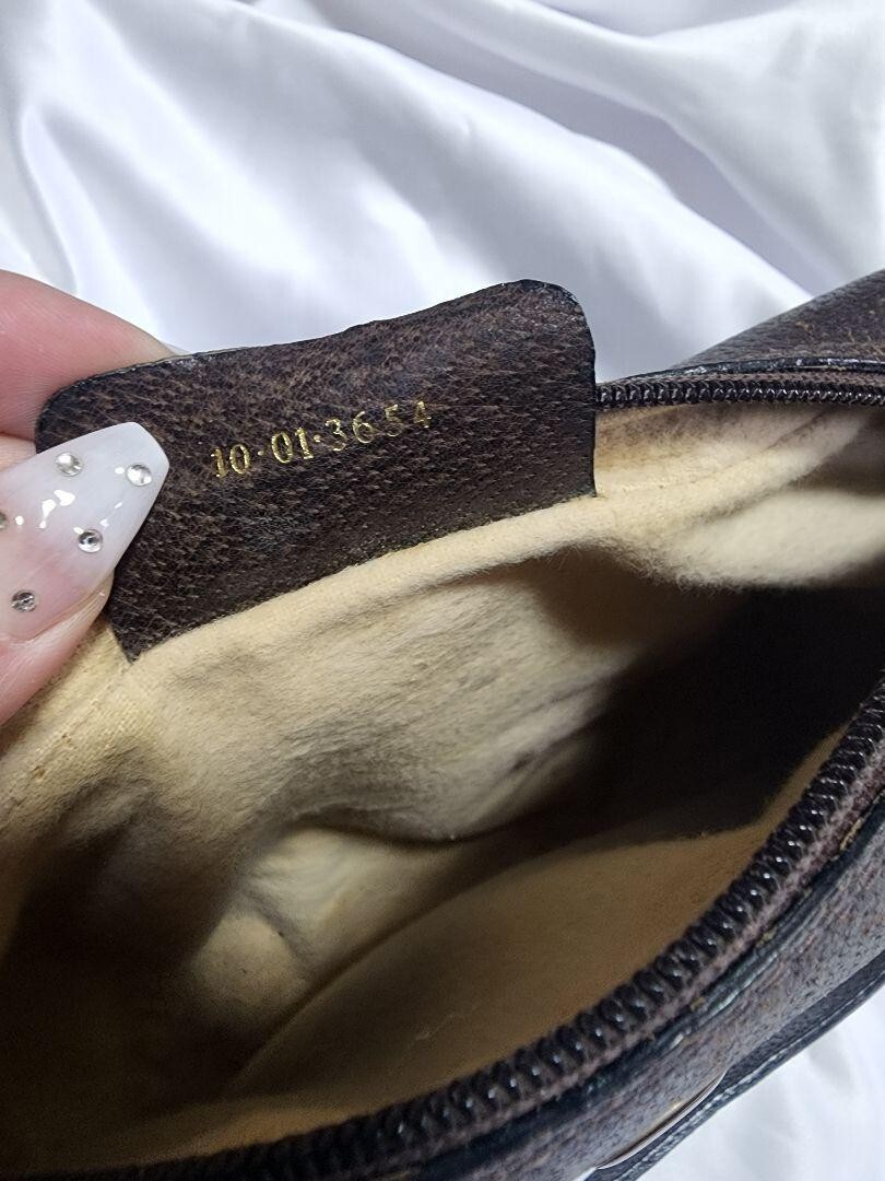 Vintage Good Condition GUCCI Shoulder Bag PVC GG Pattern