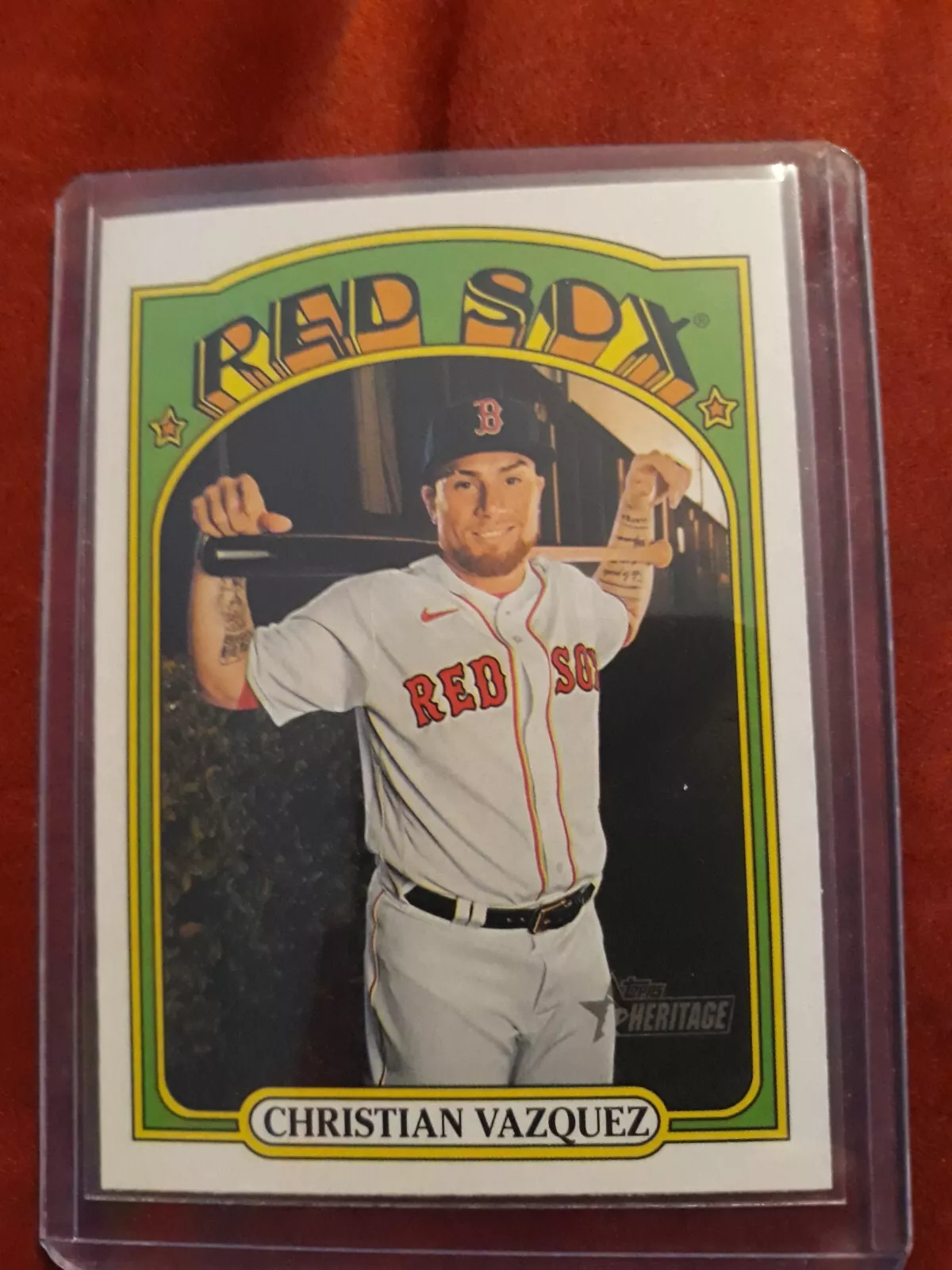 Christian Vazquez trading card
