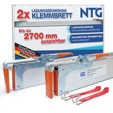 Zwischenwandverschluss Spannbrett 2 Stück Set 2400mm - 2700mm + 4 Halteschlaufen
