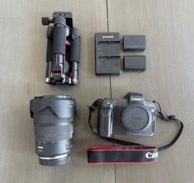 Canon EOS R Camera + RF 24-70mm L IS USM Lens + Portable Tripod (FREE SHIPPING)