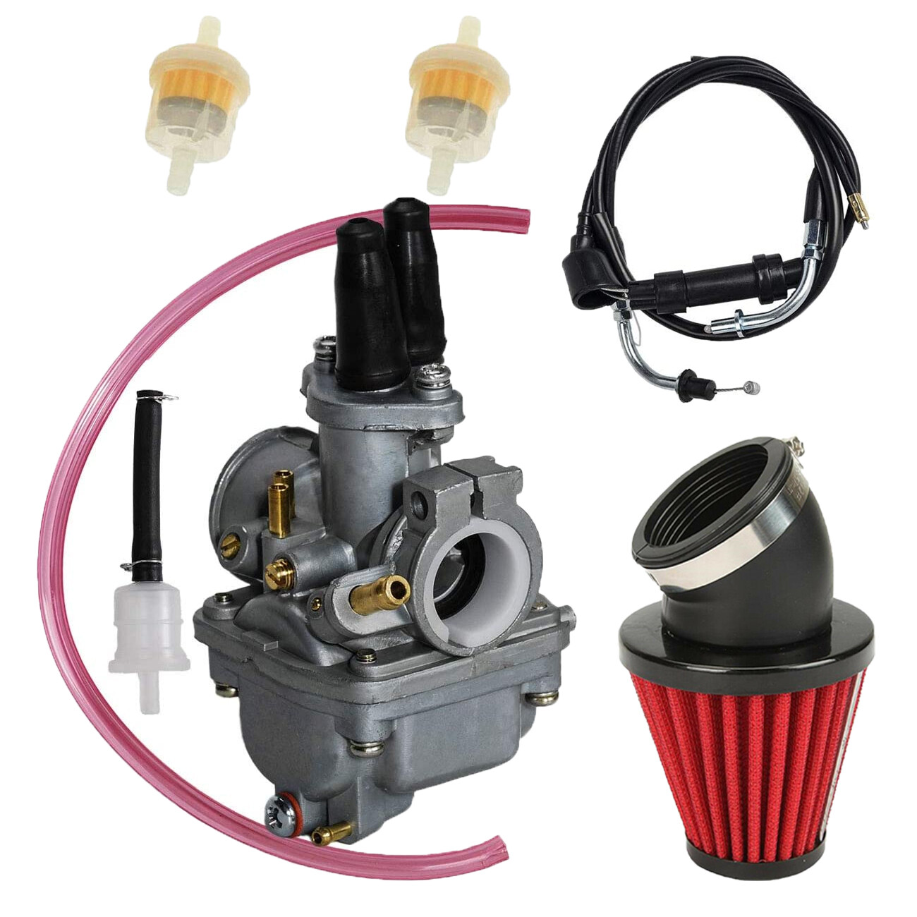 Carburetor Air Filter Throttles Cable For Yamaha PW80 Dirt Bike Carb