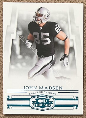 John Madsen 2007 Donruss Threads Retail Blue #133 /350 Oakland Raiders Parallel