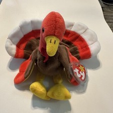 Ty Beanie Baby GOBBLES The Turkey 1996 Vintage Rare Babies - Thanksgiving