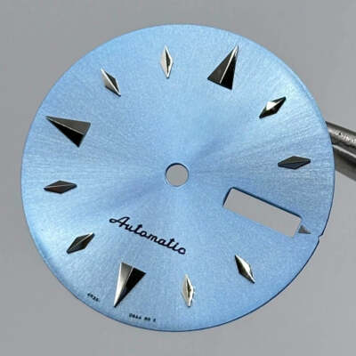 Modified Blue Datejust Dial No Lume 28.6mm for NH36 Movement