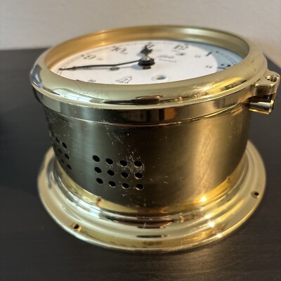 Schatz Royal Mariner Bell Clock Brass 7 Jewels No Key or Glass