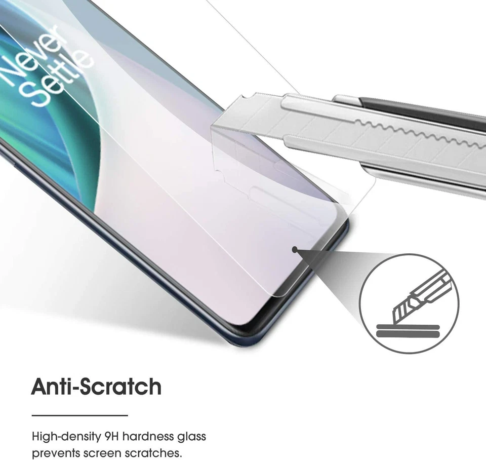 [3-Pack] Tempered Glass Screen Protector for OnePlus Nord N10 5G / Nord N100 - Image 3 of 4