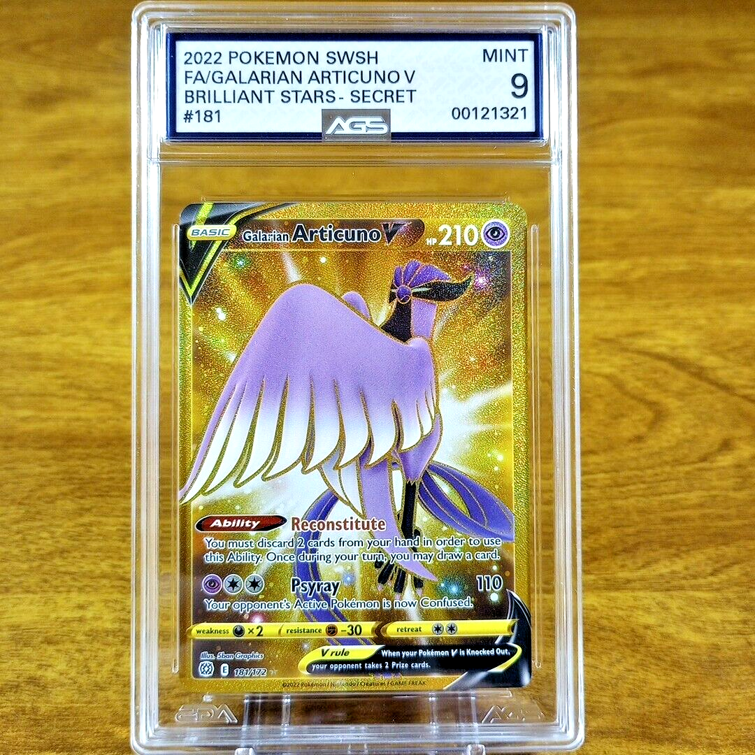 galarian articuno v pokemon card value Galarian Articuno V 58/198 main image 1