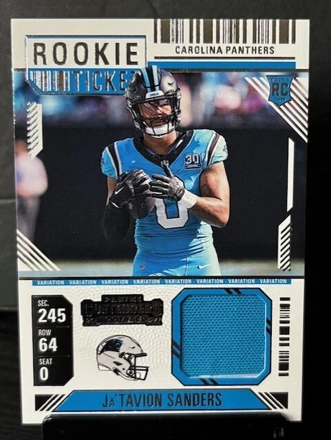 Ja'Tavion Sanders Panini National Treasures Collegiate Flawless Rookie Gem Signatures #JTS Base