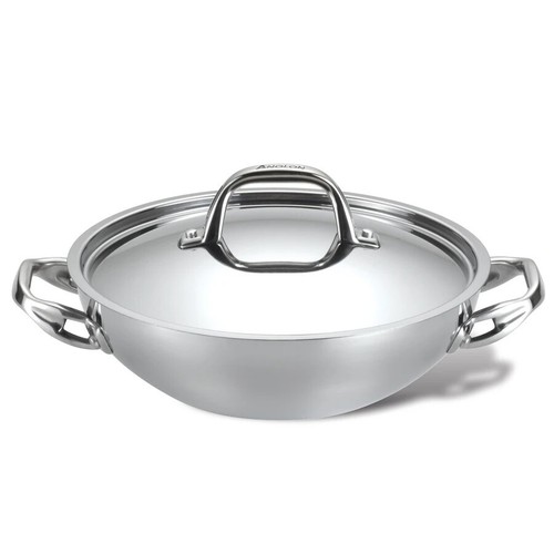 【NEW】ANOLON TRI-PLY CLAD STAINLESS STEEL 3-QUART BRAISER WITH LID - Picture 6 of 12
