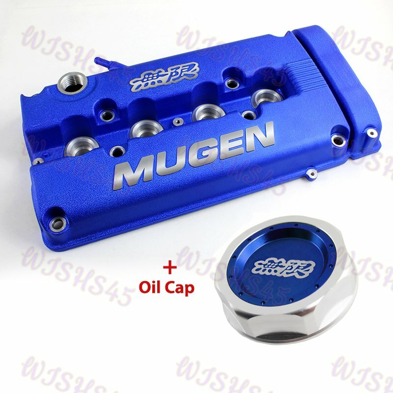 MUGEN Engine Valve Cover w/ Oil Cap For Honda Civic B16 B17 B18 VTEC