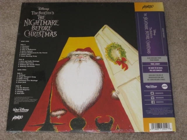The Nightmare Before Christmas Disney MONDO colored vinyl 2x LP NEW Sealed 2020 - Image 2 of 4
