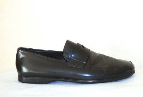 PRADA, MOCASSINS en cuir marron glacé, pointure 10 UK soit 44 FR, - Imagen 3 de 10