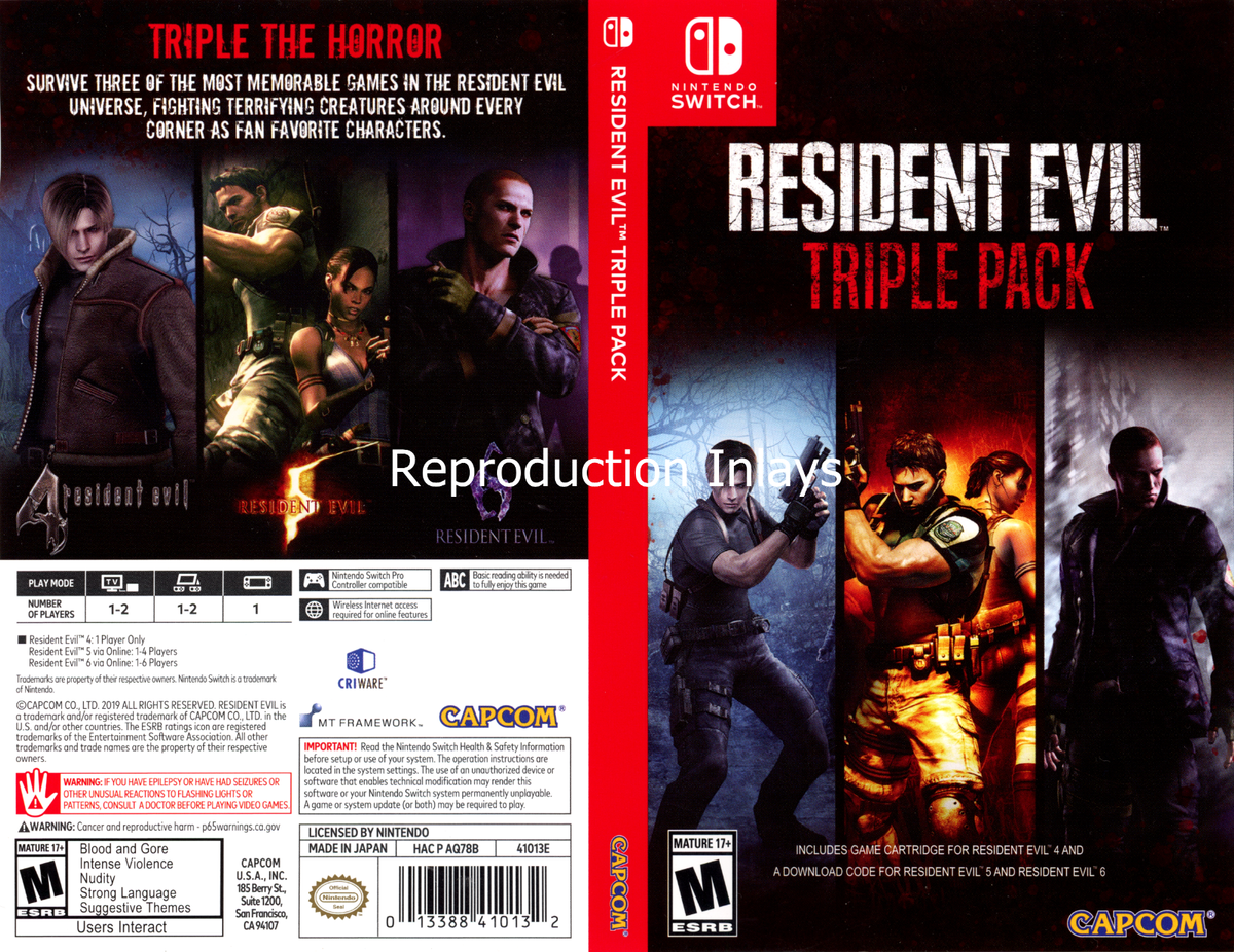 Resident Evil Triple Pack (Nintendo Switch, 2019) for sale online