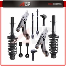 10pcs Front Struts & Lower Control Arm Suspension Kit For VW Jetta Golf Beetle