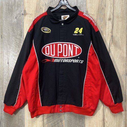 NASCAR JEFF GORDON Racing Jacket Winner's Circle XL Dupont Black and Red NWT - Picture 4 of 12
