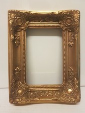 Cornice retta in legno foglia oro. per quadri, foto, stampe,poster ecc. italiane