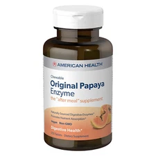 American Health Original Papaya Enzyme 250 Chew Tablets
